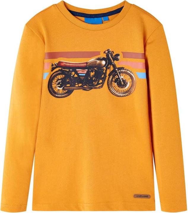 VidaXL Kinder-Langarmshirt Ocker 116,Material: 100 (116)