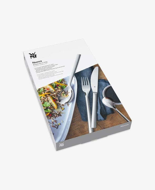 Produktbild WMF Essbesteck Besteckset 1 Person Nuova 4tlg Monobloc Edelstahl 18/10 poliert (4 Stück, Besteck Set)