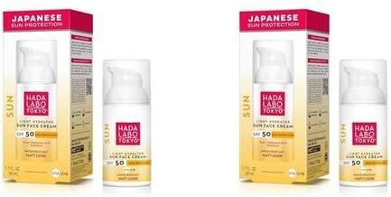 Actual product image Hada Labo Tokyo Light Hydrator Sun Face Cream with Super Hyaluronic Acid (Suntan cream)