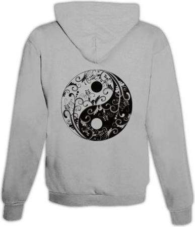 Immagine prodotto Schwesternuhr Felpa con cappuccio Yin Yang Unisex (XL)