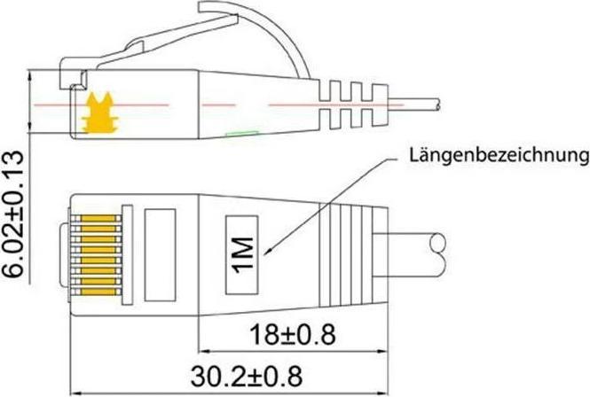 Produktbild Wirewin Netzwerkkabel (UTP, CAT6, 3 m)