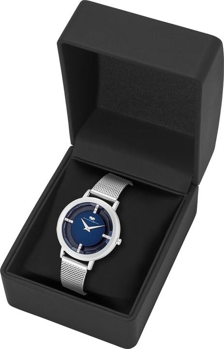 Actual product image Ladies Quartz Watch Lucrezia Stainless Steel Silver - 33682 (Analogue wristwatch, 36 mm)