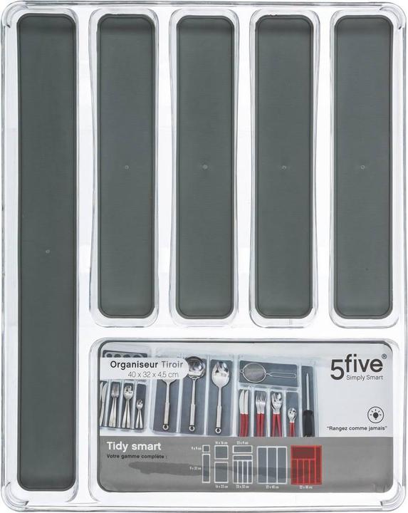 Image du produit 5Five Boîte à découper avec 6 compartiments - gris