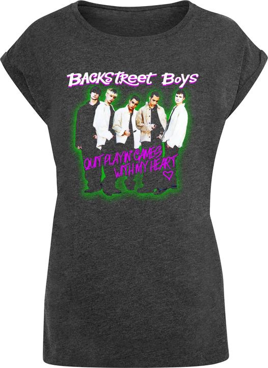 Actual product image Merchcode Ladies Backstreet Boys - Playing Games Extended Shoulder Tee - 111601 (3XL)