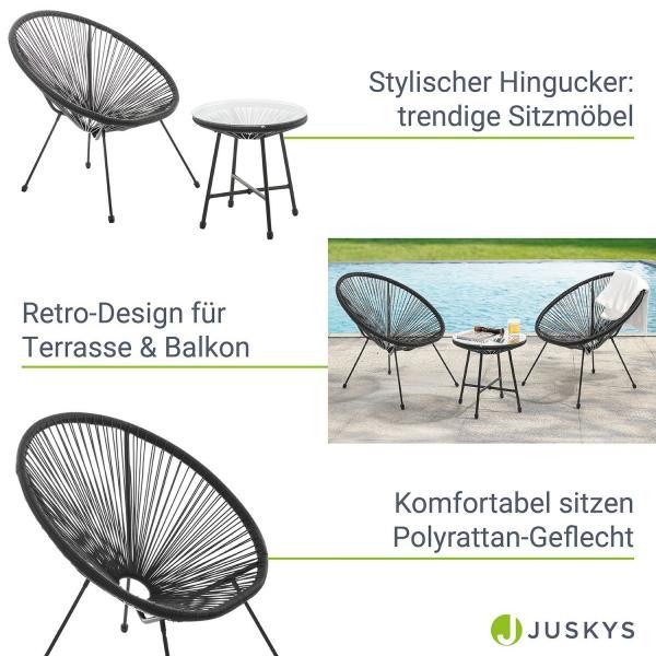 Produktbild Juskys Balkonmöbel Set Ostana (45 cm)