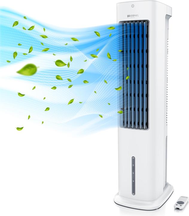 Brandson Turmventilator mit Wasserkühlung, 5L Wassertank, Luftfilter, Luftkühler, Klimaanlage, Ventilator 55W (57 dB)