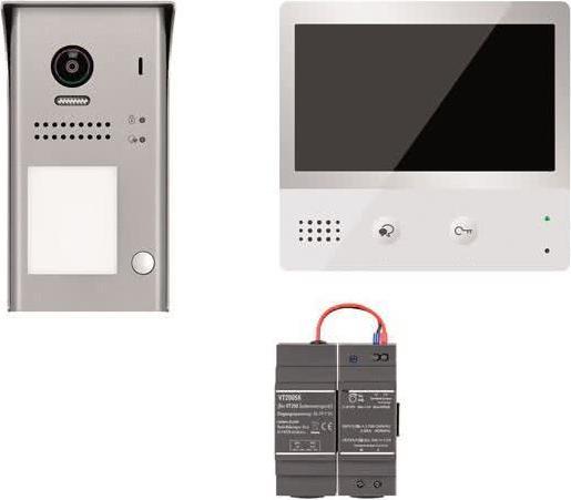 Indexa Video door intercom set VT200 SET AB1 surface-mounted 1-m. touch monitor 28380