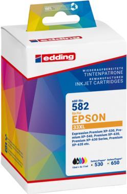 Immagine prodotto Edding Cartuccia d'inchiostro La cartuccia della stampante sostituisce 33XL/T3351/T3361/T3362/T3363/T3364 (M, C, Y, FC)