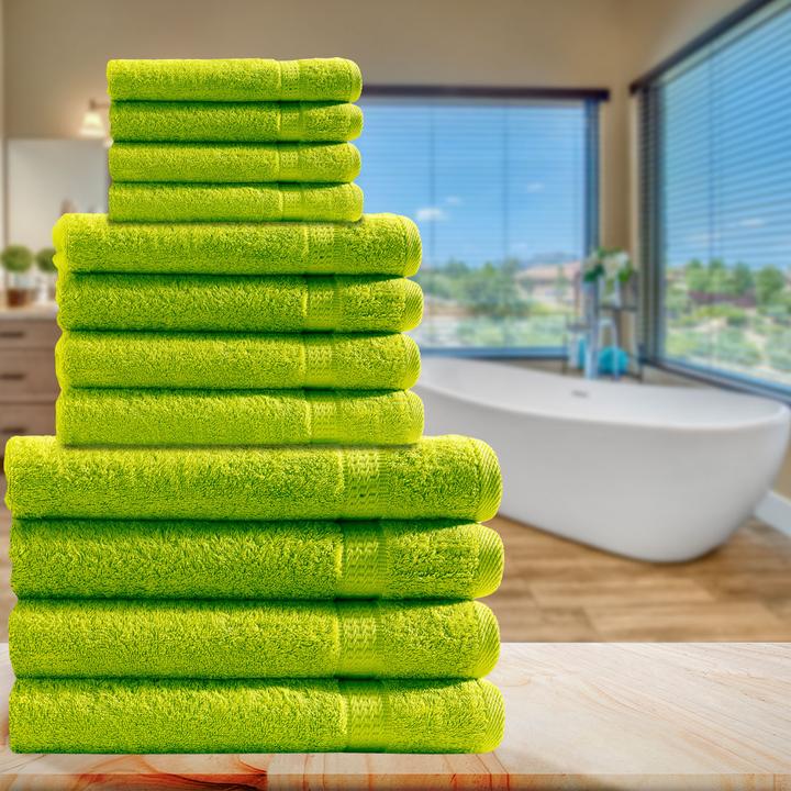 Actual product image Casativo Towel set 12 pieces, 4 guest, hand and shower towels each (70 x 140 cm, 50 x 30 cm)