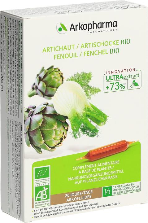 Produktbild Arkopharma Bio Artischocke-Fenchel (40 Stück, Ampulle, 371 g)