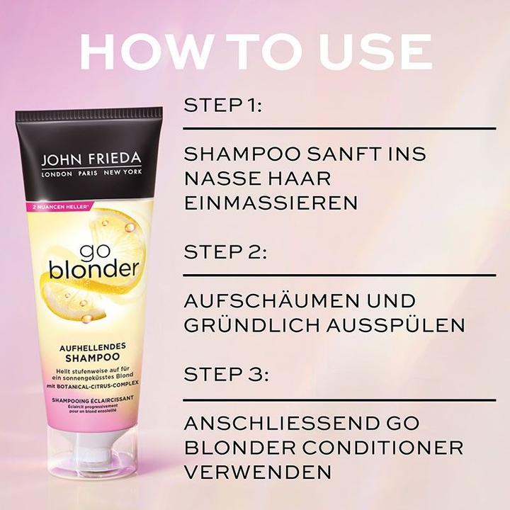 Produktbild John Frieda Go Blonder (500 ml, Flüssiges Shampoo)