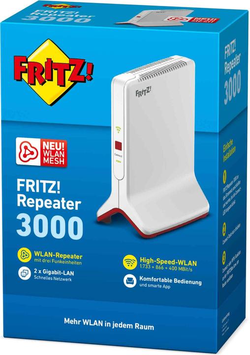 Immagine prodotto AVM FRITZ! Ripetitore 3000 (1733 Mbit/s, 400 Mbit/s)