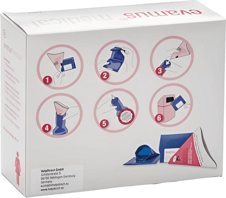 Produktbild Minimus Adamus Medizinische Reisetoilette Notfall-WC für Männer 5er Pack (400 ml, Intimgel)