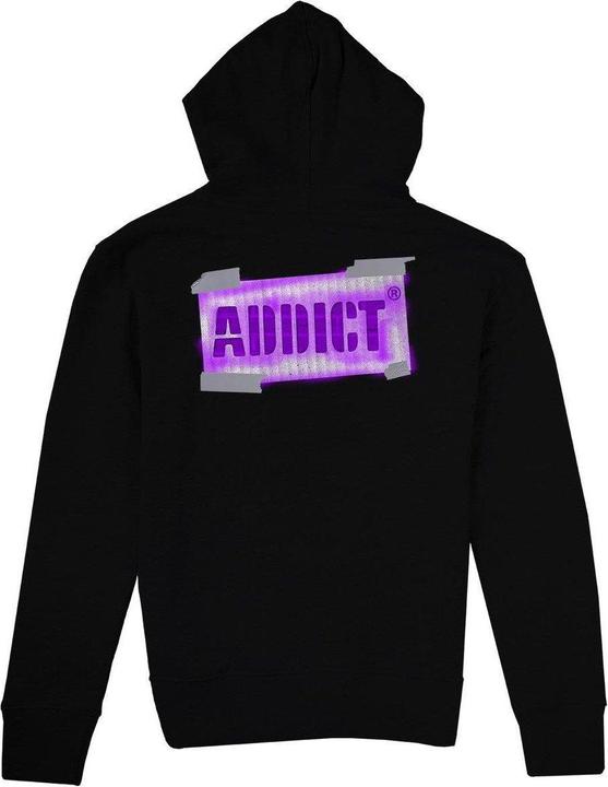 Addict Hoodie mit durchgehendem Reissverschluss Logo (M)
