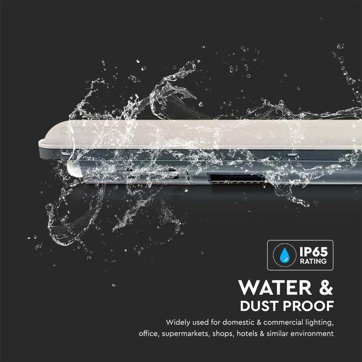 Actual product image V-TAC LED moisture-proof light VT-1253S, EEK: E, 36 W, 4320 lm, 4000 K, 1200 mm, with sensor (4320 lm)