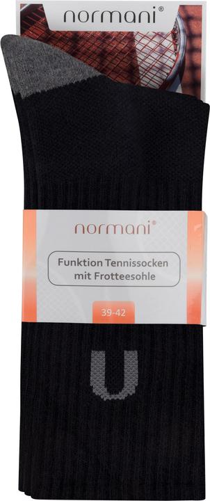 Image du produit Normani 4 chaussettes de tennis fonctionnelles avec semelle en éponge - 9387 (paquet de 4, 43 - 46)