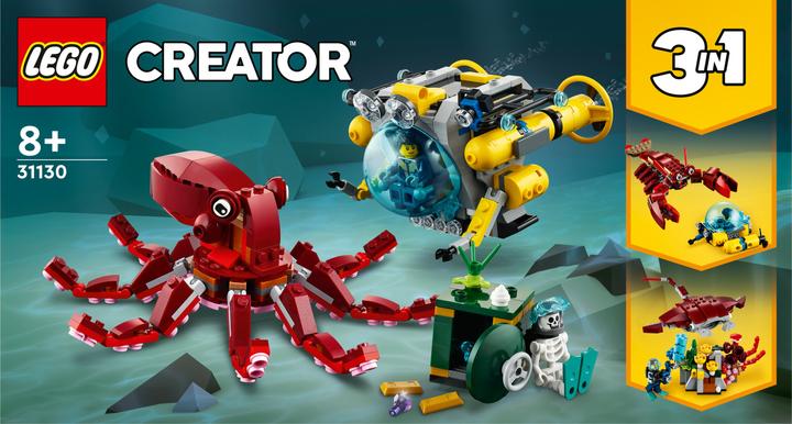 Actual product image LEGO Sunken Treasure Mission 31130 (31130, LEGO Creator 3-in-1)