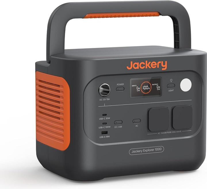 Jackery Explorer 1000 V2 (1070 Wh, 11 kg)