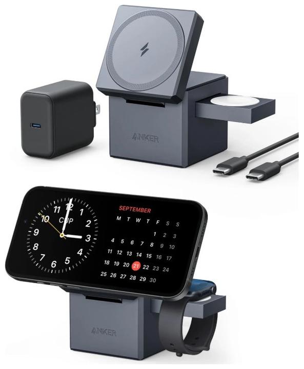 Produktbild Anker 3-in-1 Cube with MageSafe 2B2 (30 W)