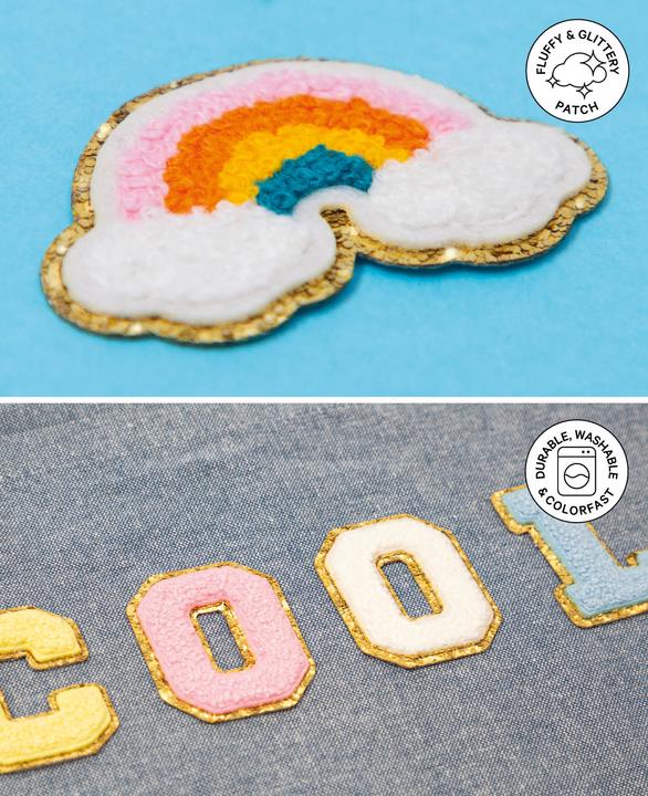 Produktbild I Am Creative Aufnäher Iron on patch Regenbogen (3 x)