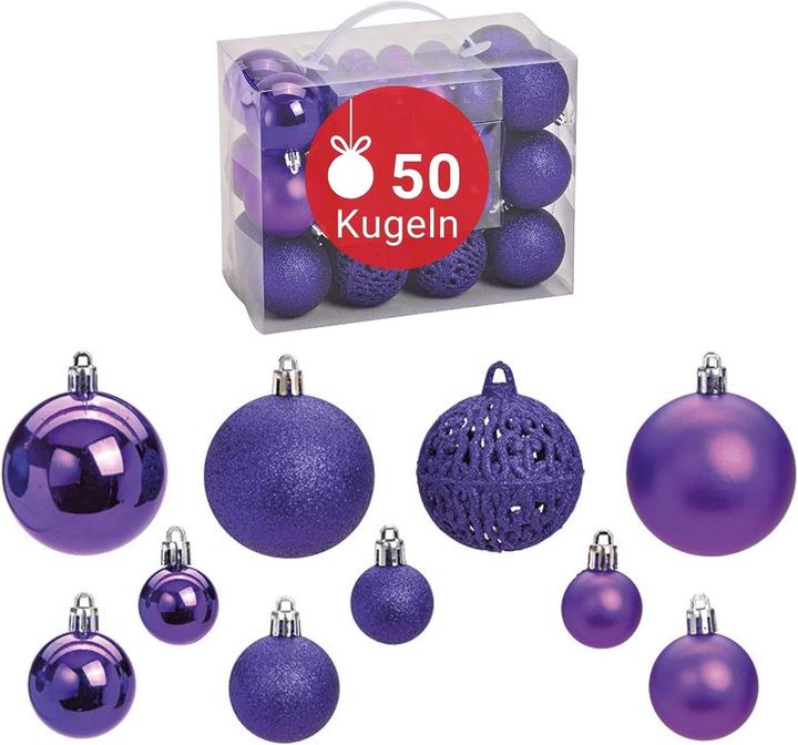 Woma Weihnachtskugeln-Set (50 -teilig)