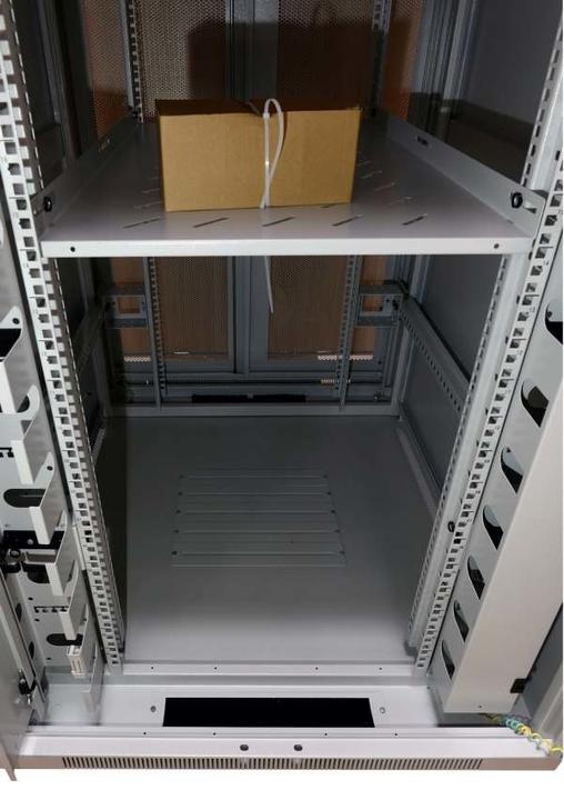 Produktbild Allnet 19"Schrank, 42HE, B800/T1200mm, perforierte Blechtüren, Lichtgrau, SNB-Serie (19 Zoll Rack)