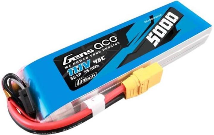 Produktbild Gens Ace G-Tech 5000mAh 11.1V 45C 3S1P lipo battery with XT90 Plug (11.10 V, 5000 mAh)