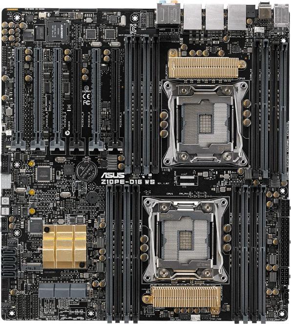 Image du produit ASUS Z10pe-D16 Ws, Eeb, Lga2011-V3 (LGA 2011-v3, Intel C612 PCH, SSI EEB)