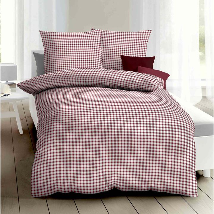 Produktbild Kaeppel Biber Bettwäsche Vichy Karo rot (Duvetbezug, 80 x 80 cm, 155 x 220 cm)