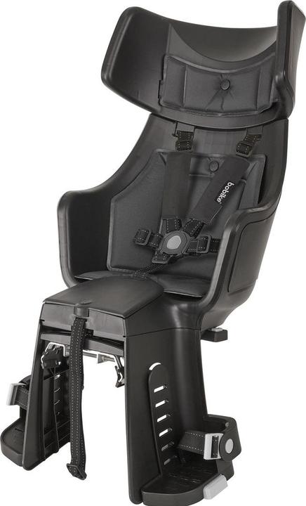 Produktbild bobike Exclusive Tour Plus - the bike seat is mounted on a stand City black (Velorahmen)