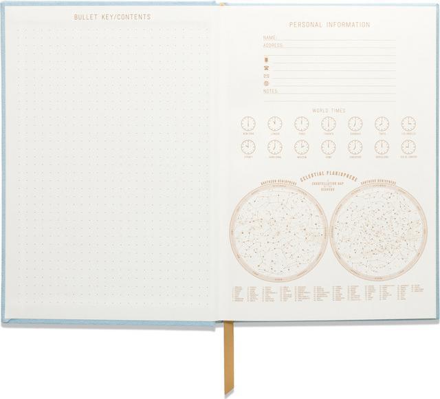 Productafbeelding Designworks Suède stoffen dagboek met harde kaft W/Pocket Aartsstip blauw (Rijen, Hardcover)