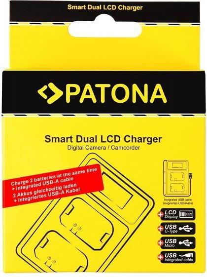 Produktbild Patona Ladegerät Smart Dual LCD USB Nikon Akku EN-EL14 (Kamera Akku Ladegerät)