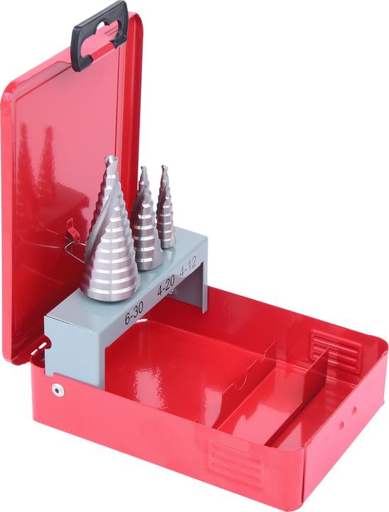 Produktbild KS Tools HSS Stufenbohrer-Satz (4 - 12, 6 - 30, 4 - 20)