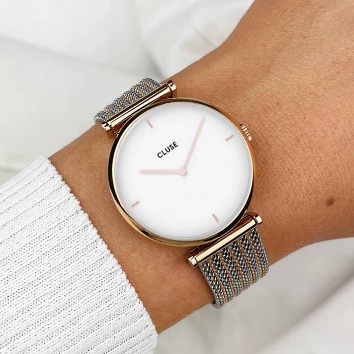 Produktbild Cluse Triomphe Mesh Rosé (Analoguhr, 33 mm)
