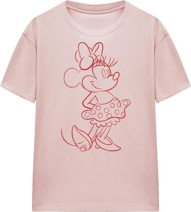Actual product image Disney Unisex Adult Minnine Mouse Sketch T-Shirt (XL)