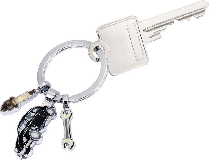 Actual product image Troika VOLKSWAGEN TYP1 Schlüsselanhänger Beetle, schwarz/silberfarben