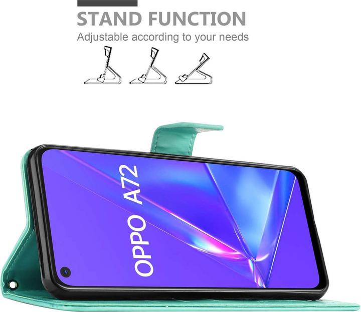 Actual product image Cadorabo Case for Oppo A72 Flower Book (Oppo A72)
