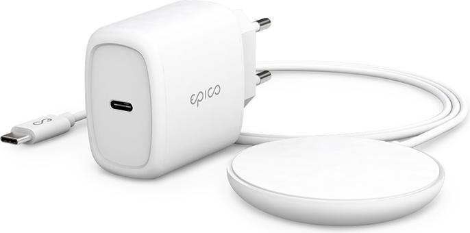 Immagine prodotto Epico Set di caricabatterie wireless 20w bianco (20 W)
