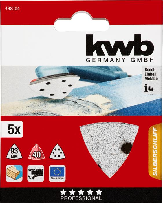 Produktbild kwb Delta-Haftscheiben K40 /5Stück (40)