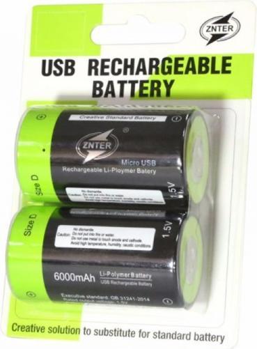 Produktbild Znter Mono D 1,5V 6000mAh 2er Blister (2 Stk., 6000 mAh)