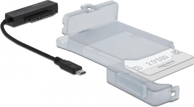 Immagine prodotto Delock Convertitore da USB Type-C a SATA con coperchio di protezione da 2,5 pollici (2.5")