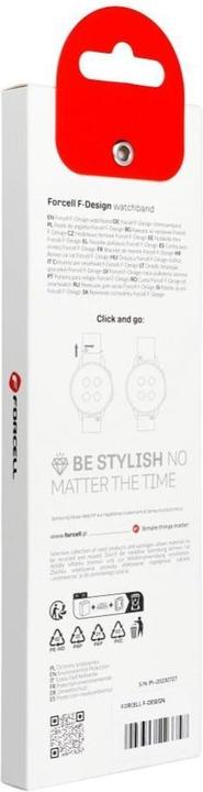 Immagine prodotto Forcell Strap F-DESIGN FS06 strap for Samsung Watch 22 mm black (Acciaio inossidabile)