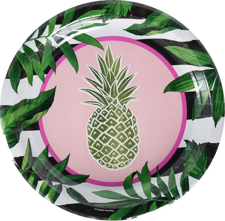 Image du produit Creative Converting Assiette plate à l'ananas (paquet de 8) (8 x)