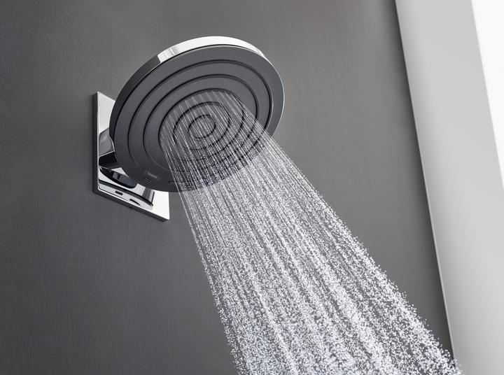 Actual product image hansgrohe HG overhead shower PULSIFY 260 2jet with wall connection EcoSmart version chrome (2 Beam types)