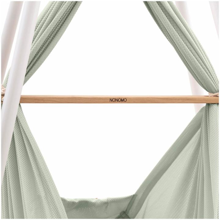 Actual product image Nonomo Federwiege mit Move anthrazit und Tipi weiss