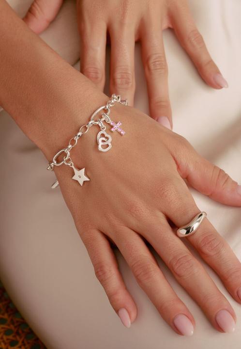 Immagine prodotto Thomas Sabo Charm-Anhänger Stern mit weissem Stein Connect Silber (Argento)