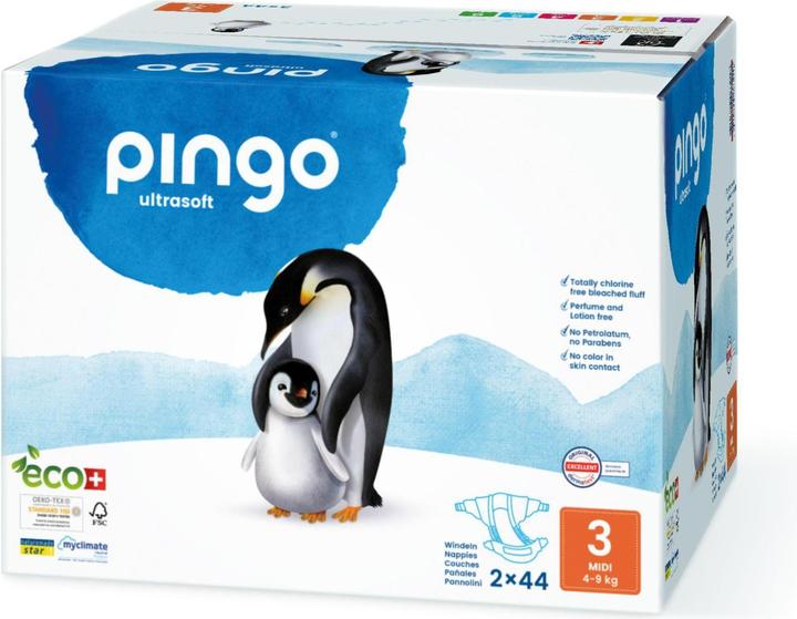 Actual product image Pingo Midi (Size 3, Pack, 88 Piece)