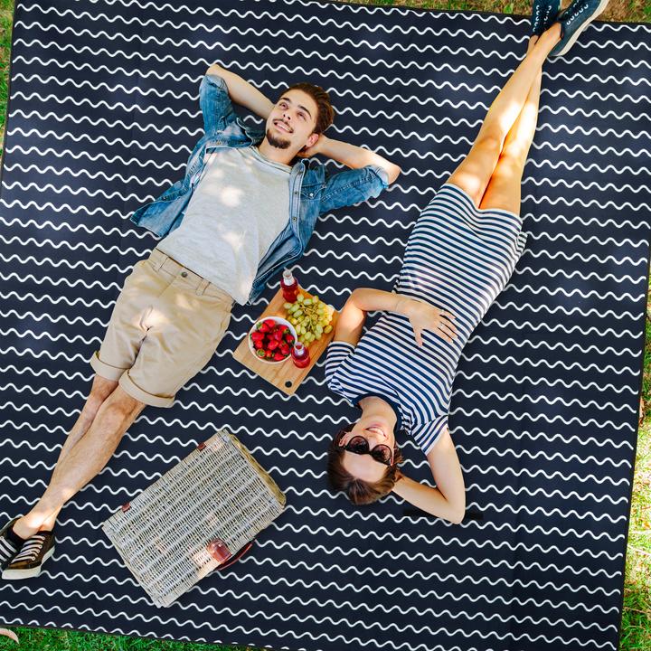 Actual product image Relaxdays Picnic blanket