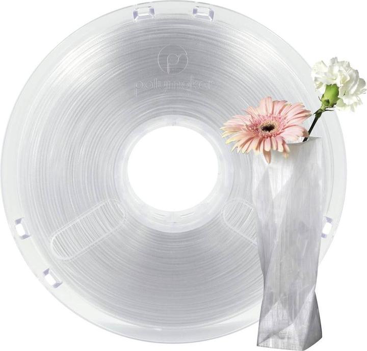 Actual product image Polymaker PolyLite PC Transparent 2.85 mm 1,000 g (Carbon, 2.85 mm, 1000 g, Transparent)