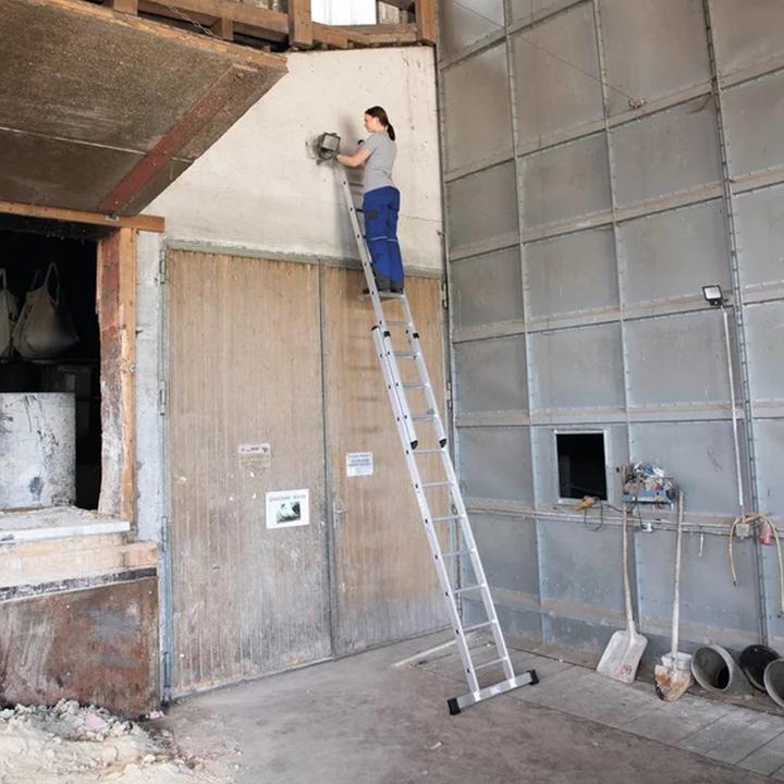 Produktbild Munk Sprossen-Schiebeleiter 2-teilig ohne Traverse 2x18 Sprossen (Regalleiter, 1030 cm)
